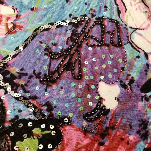 Alberto Makali Multicolor Beaded & Sequined Top - Picture 8 of 8